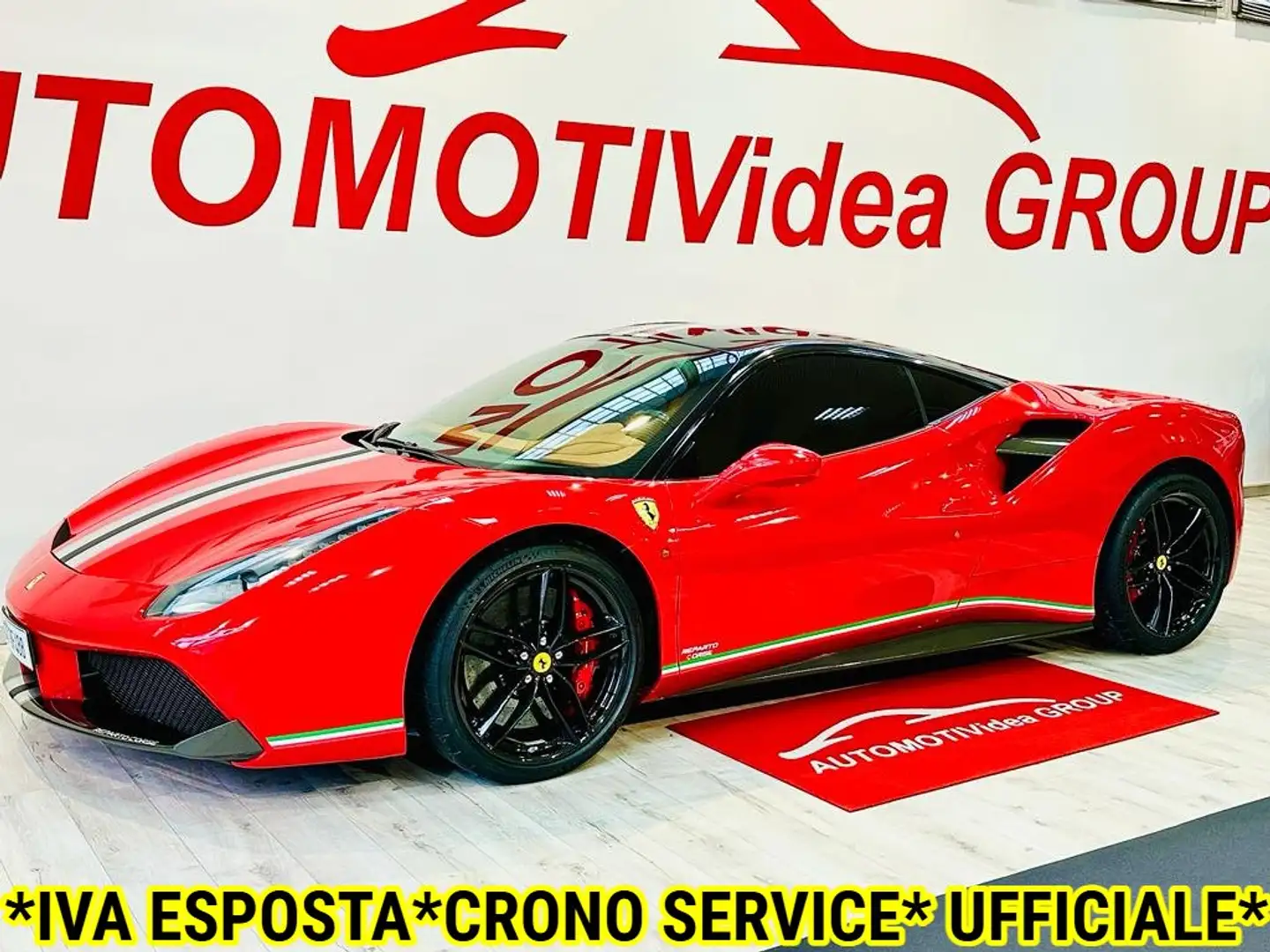 Ferrari 488 3.9 GTB dct*IVA ESP.*FULL BOOK SERV.*LIVREA PISTA Rosso - 1