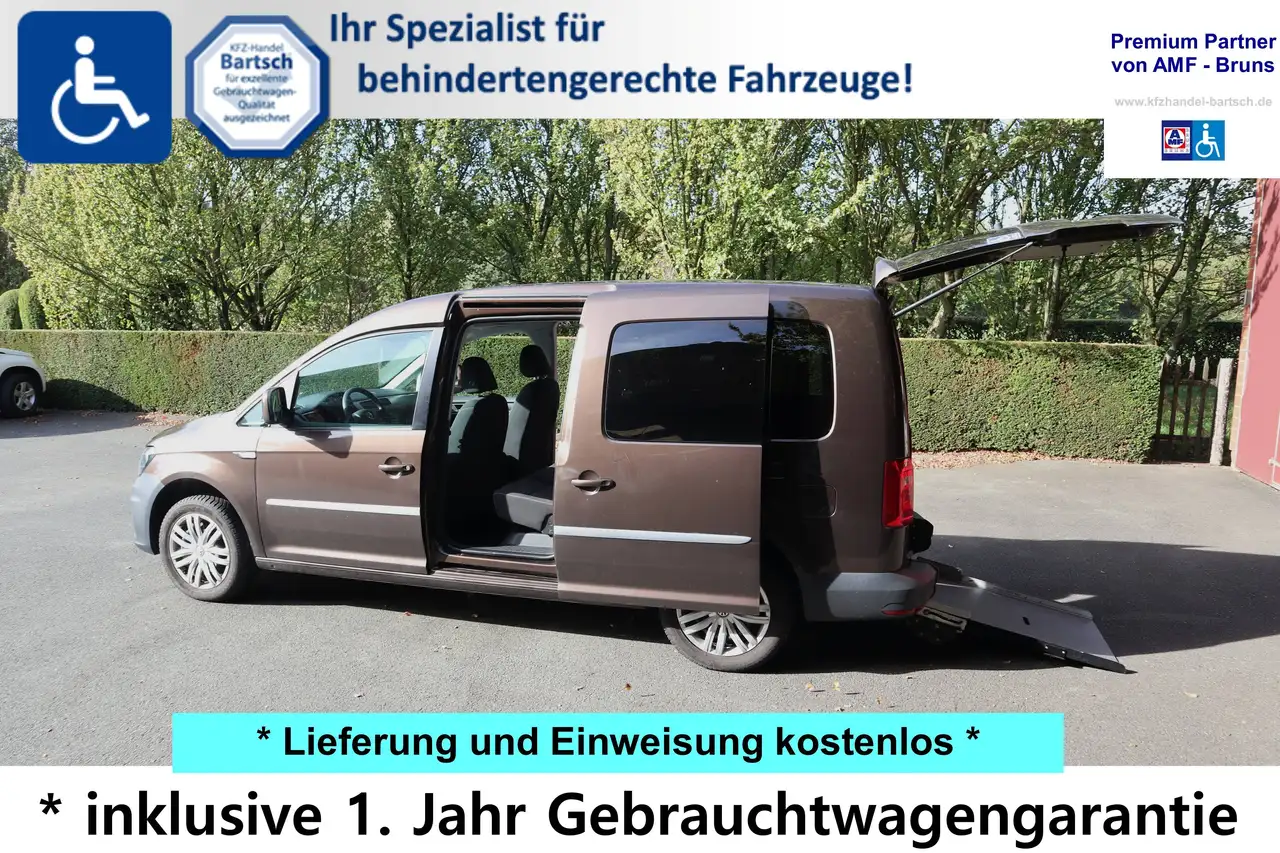 2016 Volkswagen Caddy Maxi Benziner*rollstuhlgerecht*AMF-Bruns Umbau*Wenderampe*Garantie*, photograph 1