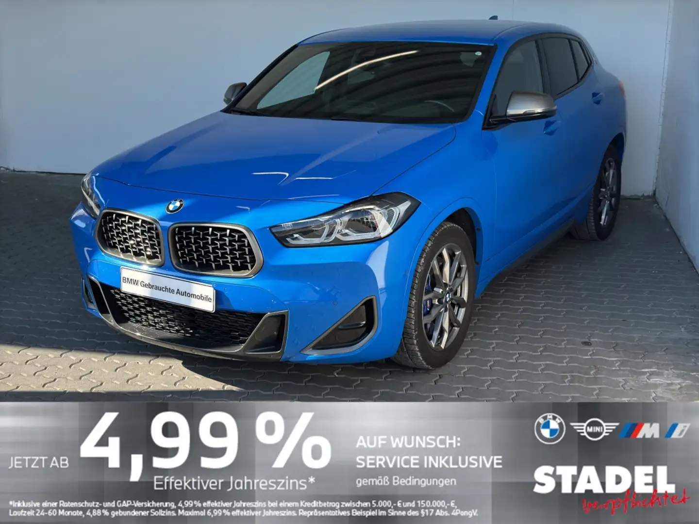 BMW X2 M35i Navi.LED.ACC.HuD.RFK.HarmKard.KomfZg.DAB Blau - 2