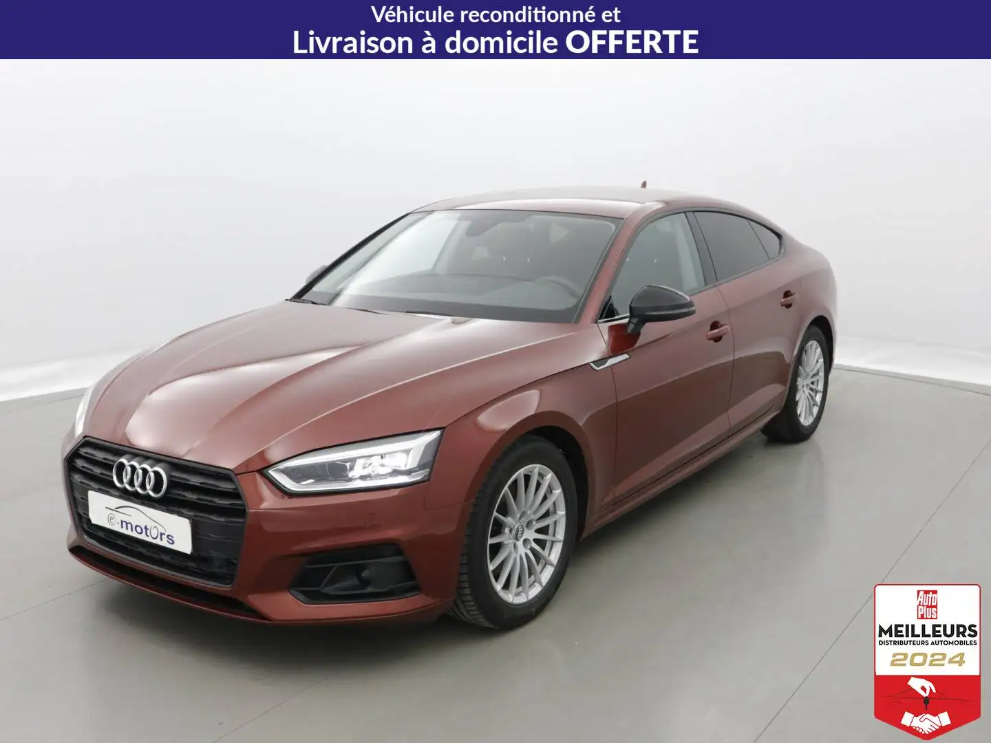 Audi A5 35 TFSI 150 S tronic 7 +Cuir TEX +GPS Rouge - 1