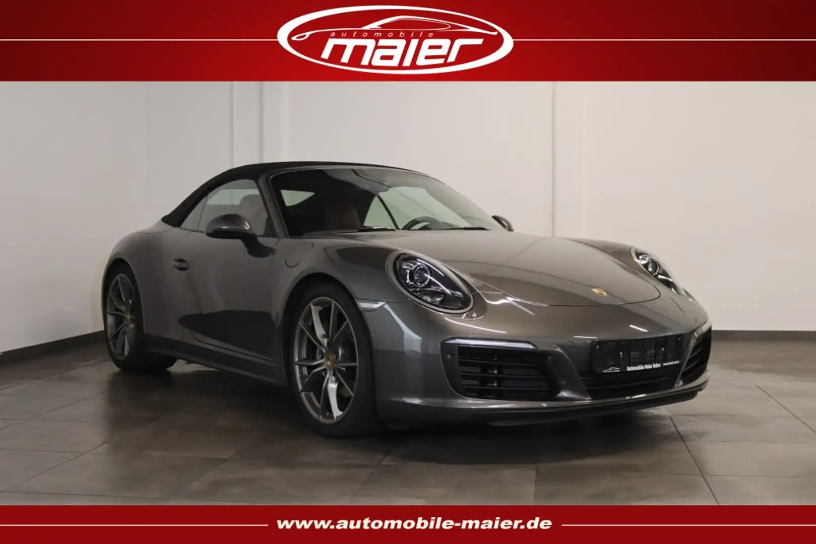 Porsche 991 Carrera 4 Cabriolet-Bi-Xenon-Navi-Approved- Grau - 2