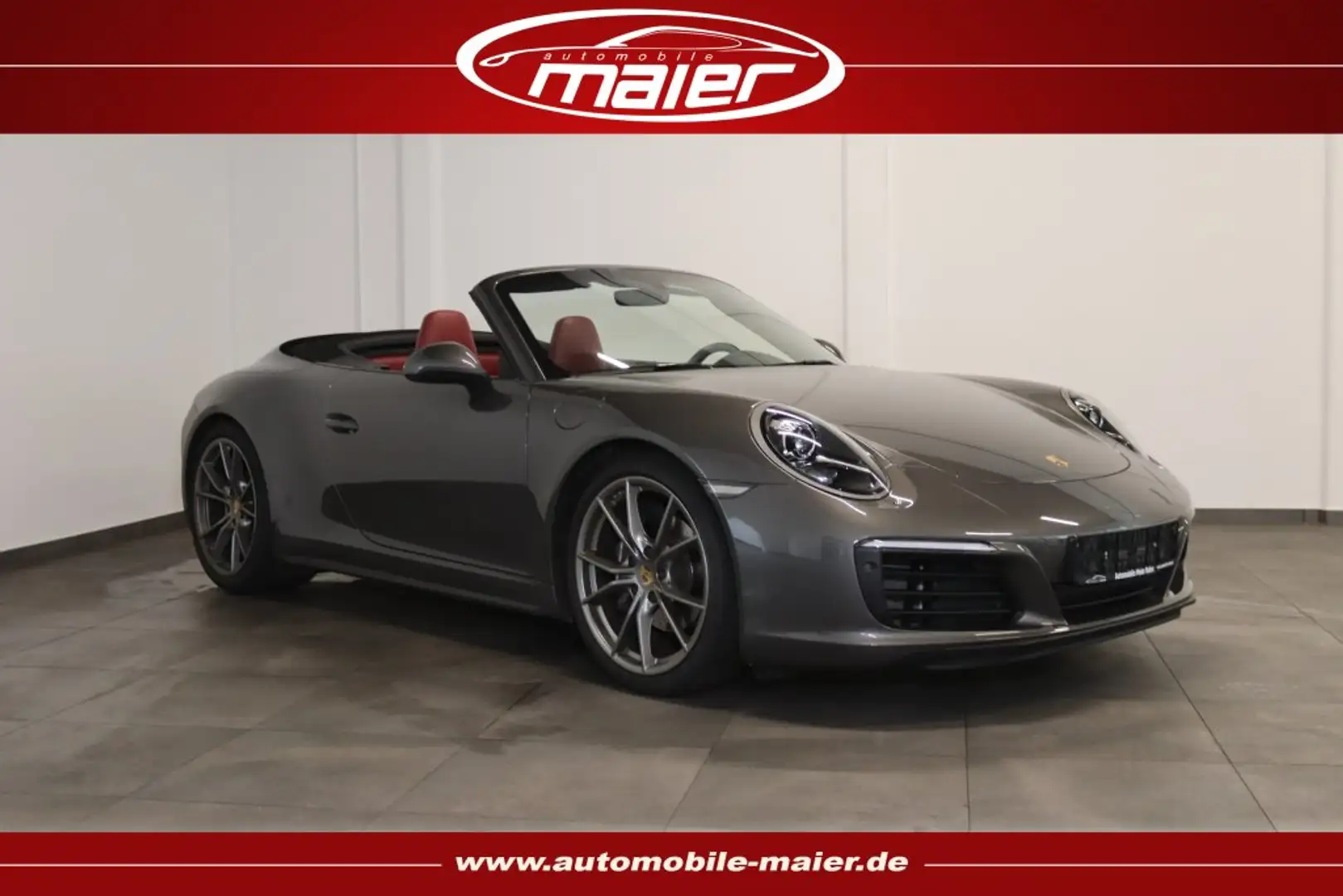 Porsche 991 Carrera 4 Cabriolet-Bi-Xenon-Navi-Approved- Grau - 1