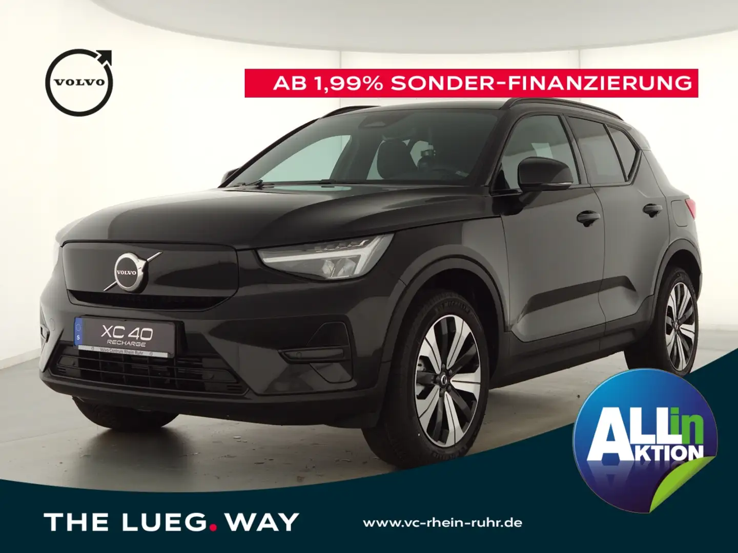 Volvo XC40 Pure Electric Core+LED+DAB+SHZ+Navi+Kamera Szary - 1
