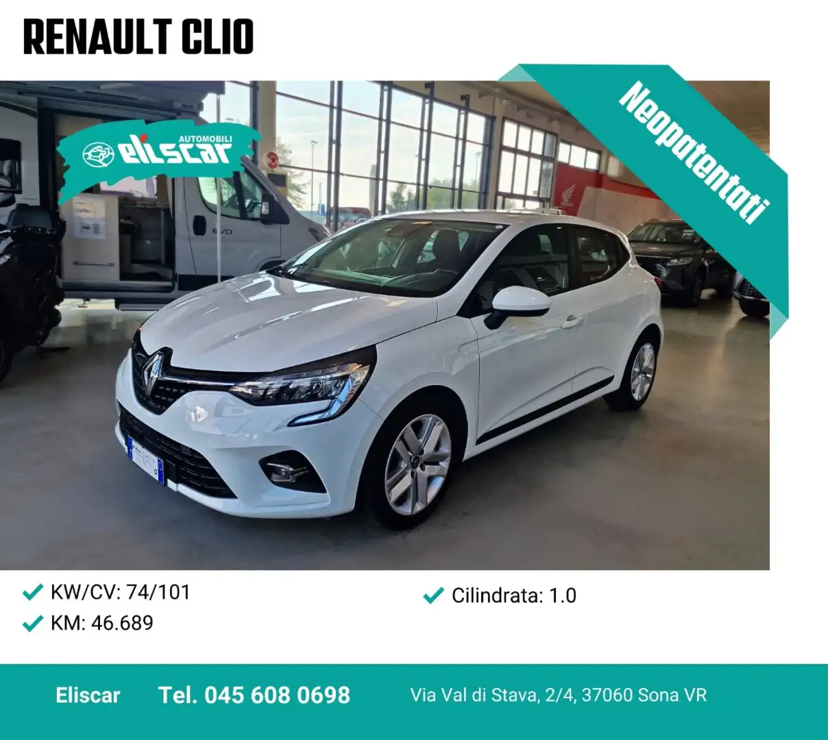 Renault Clio TCe 100 CV GPL 5 porte Zen Blanc - 1