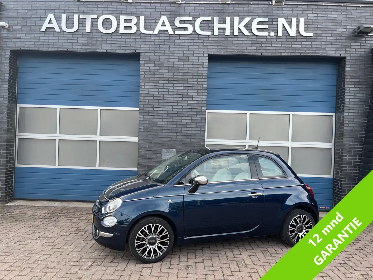 Fiat 500 0.9 TwinAir Turbo Collezione, panodak, navi, cruis Blu/Azzurro - 1
