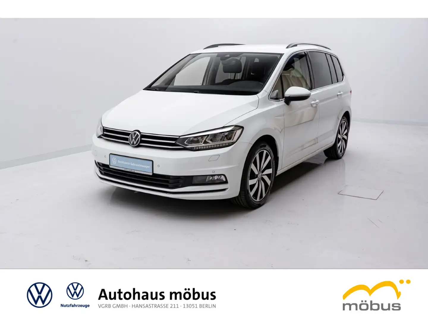 Volkswagen Touran Highline 2.0 TDI DSG*5-Sitze*ACC*PDC*AHK* Weiß - 2