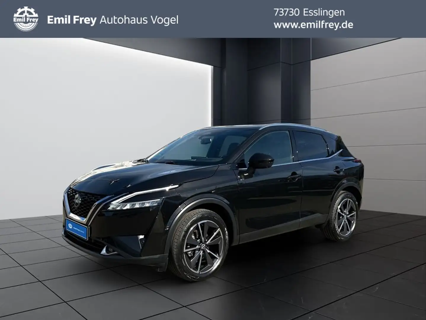 Nissan Qashqai 1.3 DIG-T MHEV Tekna+ Skyview Schwarz - 1