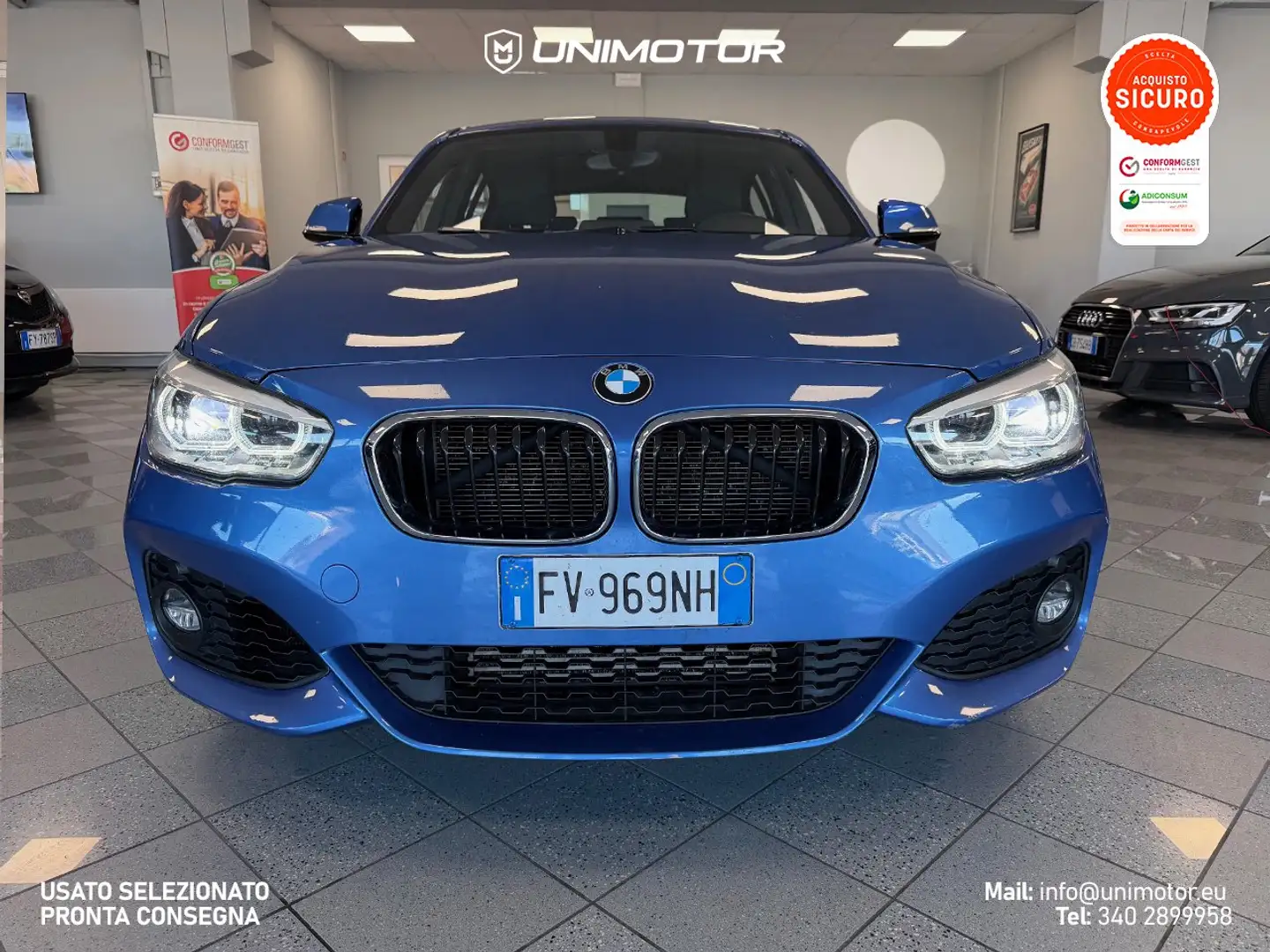 BMW 118 118i F20 Msport 136cv Auto - 5porte Azul - 2