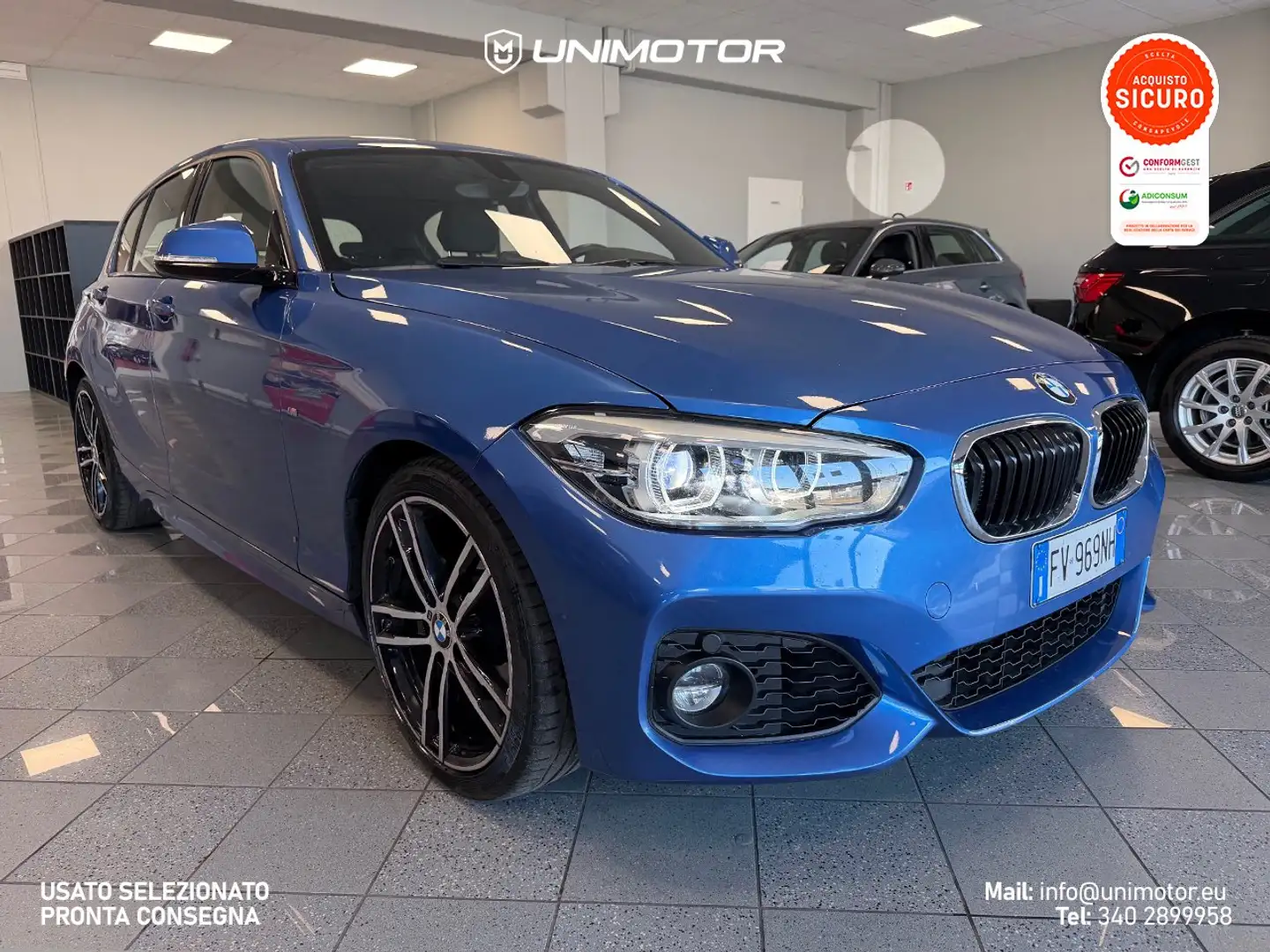 BMW 118 118i F20 Msport 136cv Auto - 5porte Azul - 1