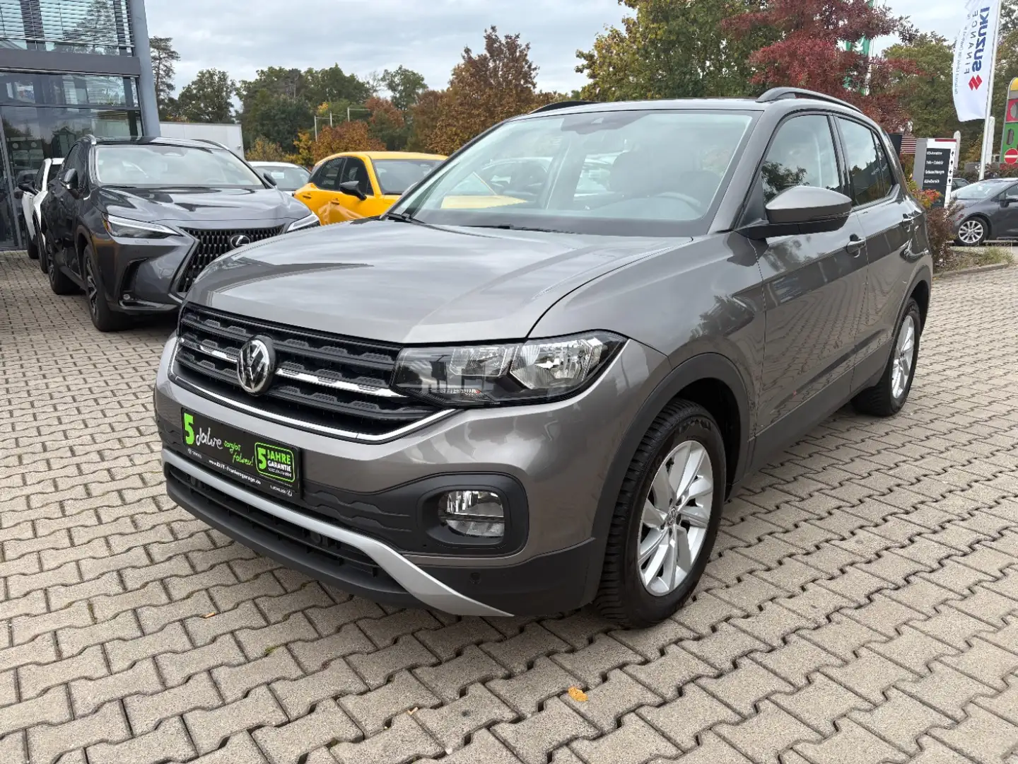 Volkswagen T-Cross 1.0 TSI Life SHZ, Allwetterr., PDC, USB Grigio - 2