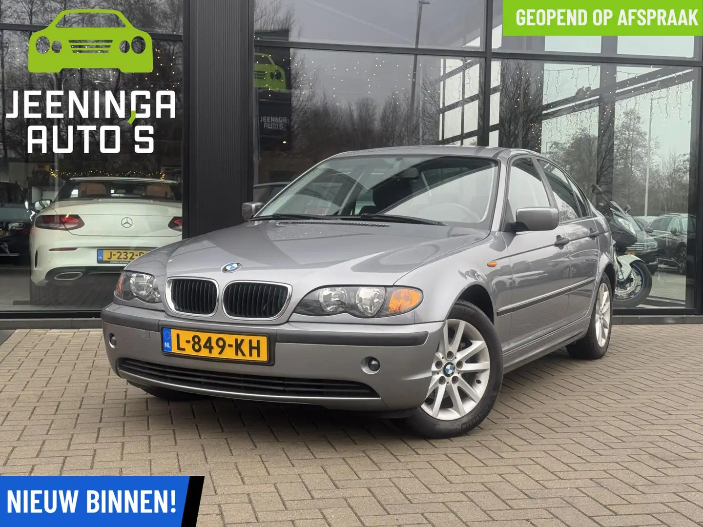 BMW 316 3-serie 316i Black&Silver II Youngtimer met Climat Grijs - 1