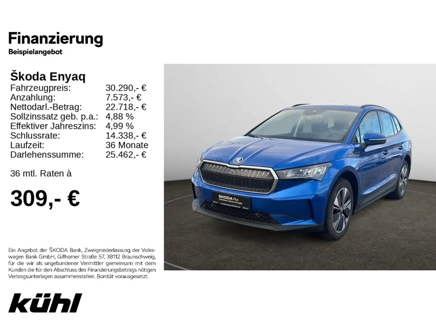 Skoda Enyaq iV 60 Loft Navi,LED Blau - 1