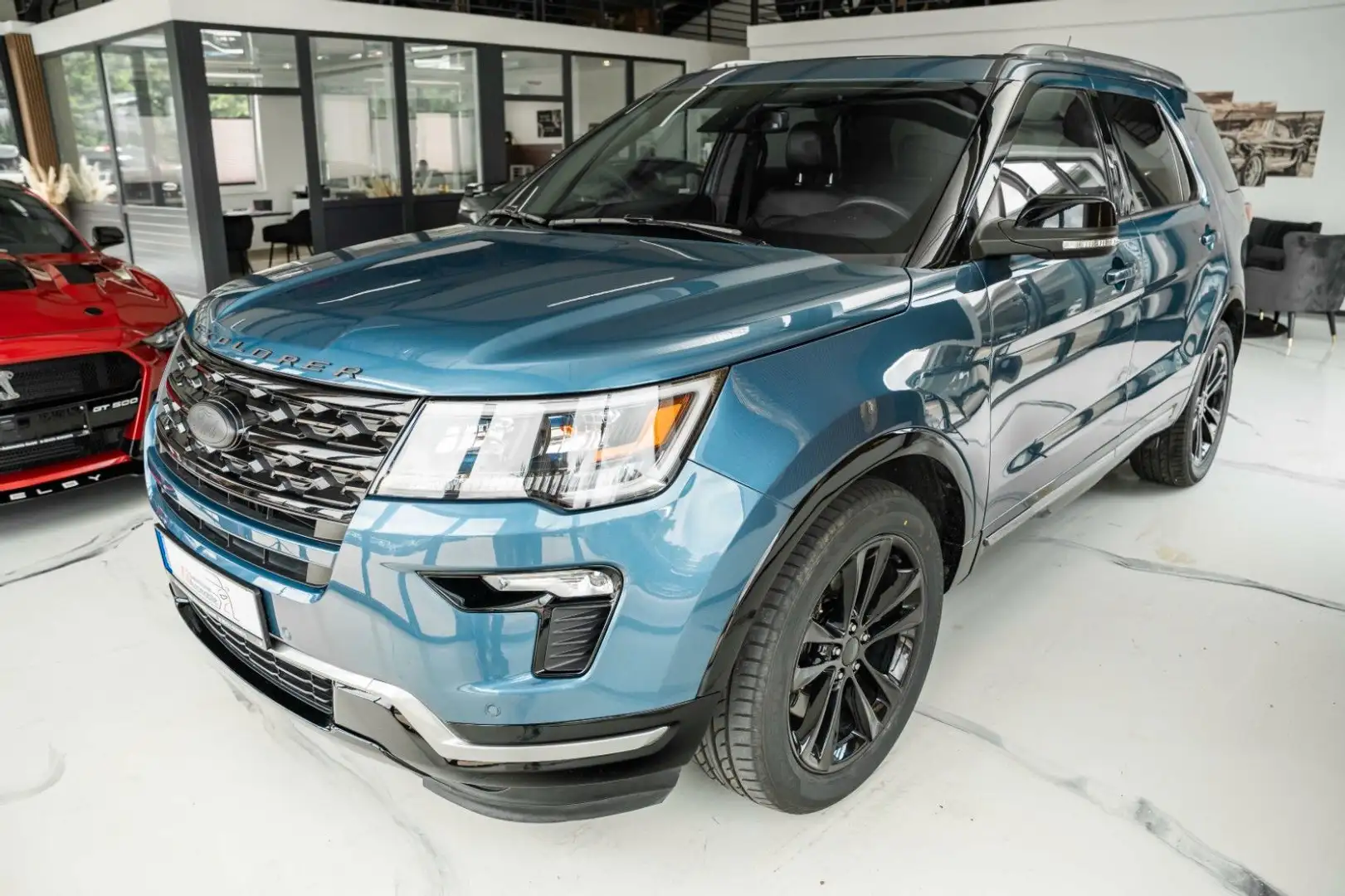 Ford Explorer 3,5 XLT 4x4 LPG BRC NAVI LEDER 7 SITZE Bleu - 1