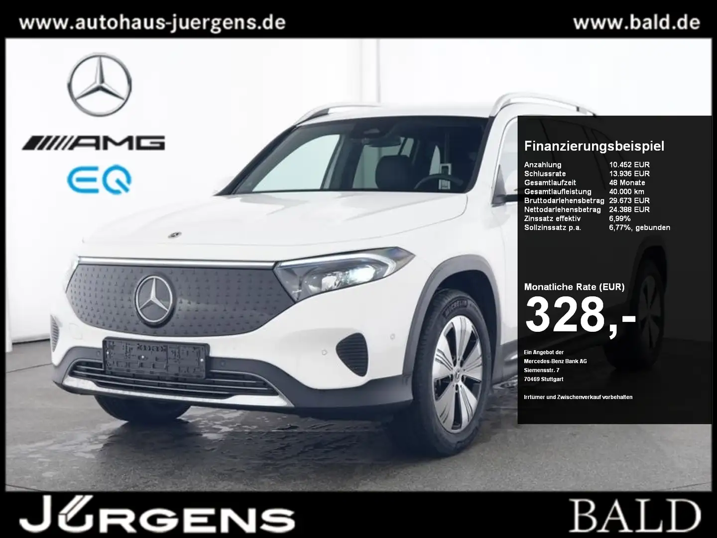 Mercedes-Benz EQB 300 4M Progressive/LED/Kamera/Totw/EASY-P/18 Blanc - 1