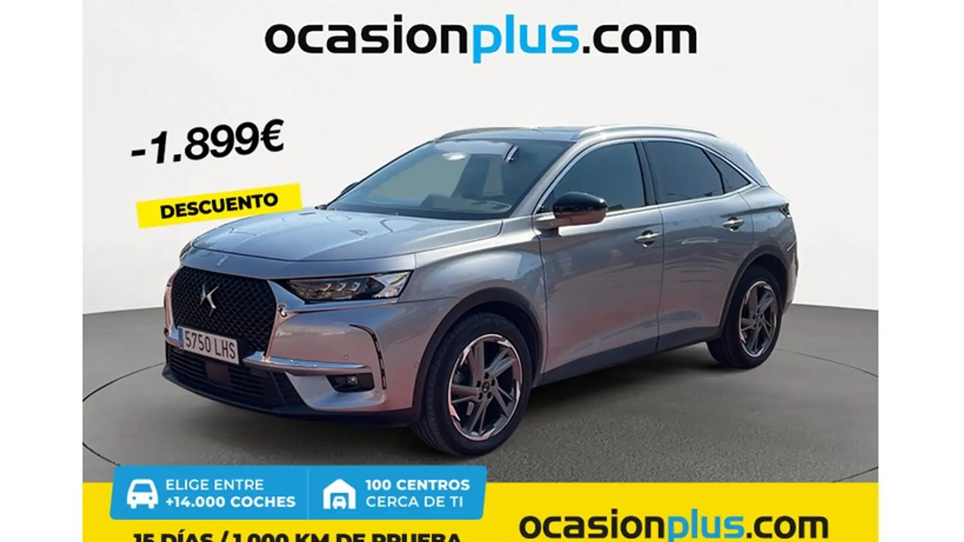 DS Automobiles DS 7 Crossback 2.0BlueHDi So Chic Aut. Gris - 1