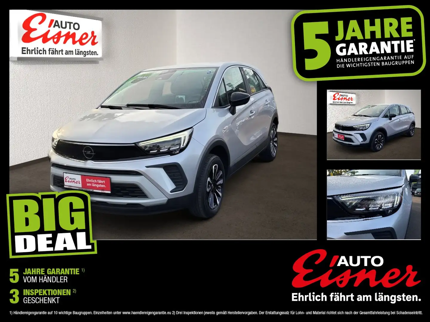 Opel Crossland 1.2 Turbo Business Elegance 2xKlima Silber - 1