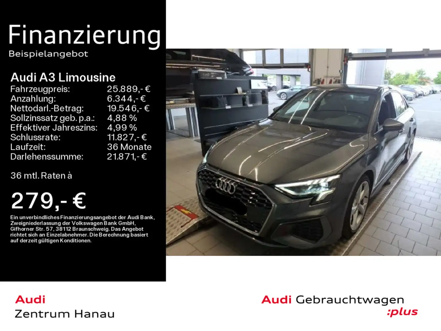 Audi A3 35 TFSI S LINE *LED*NAVI*VIRTUAL* Grau - 1