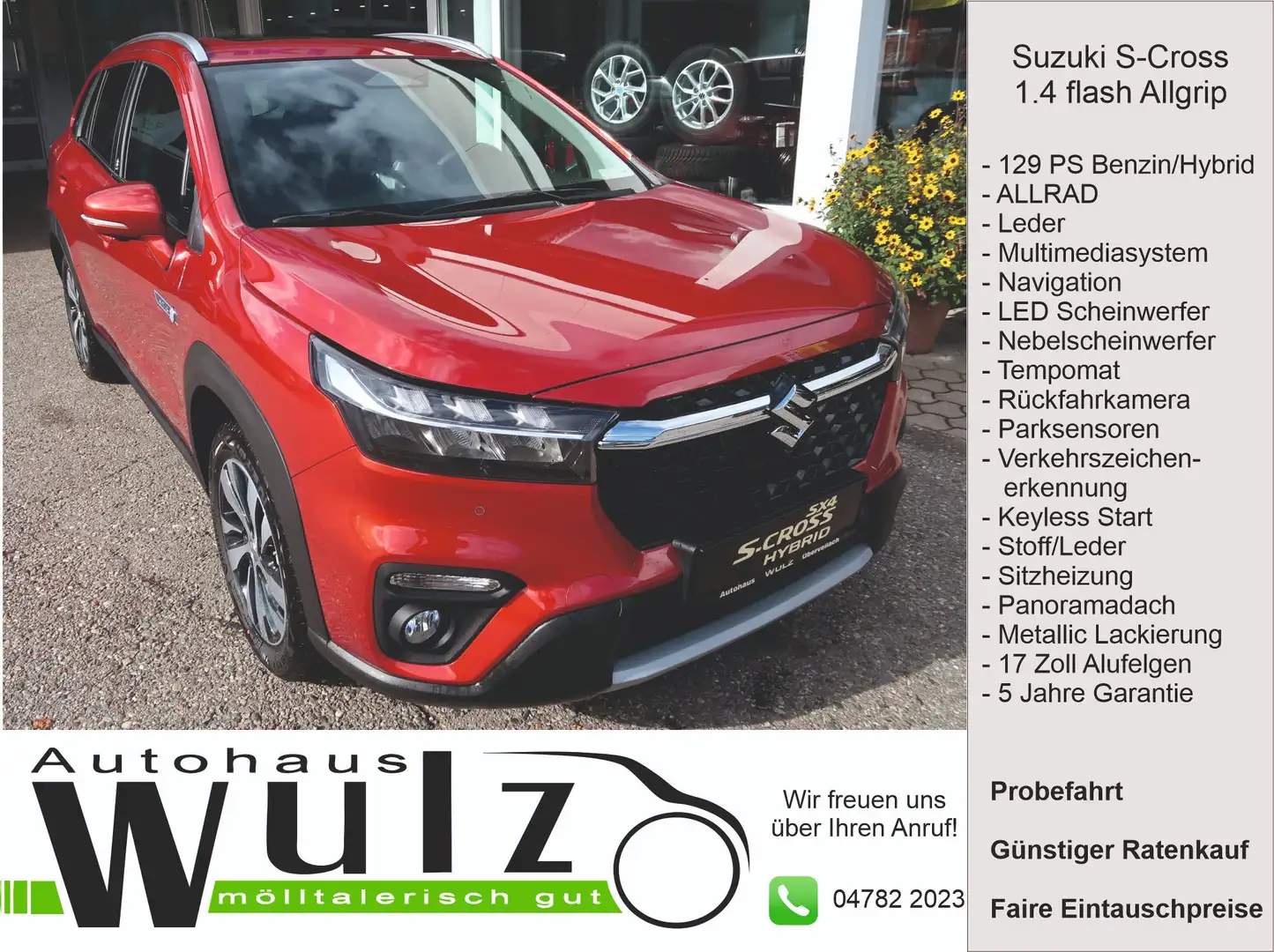 Suzuki S-Cross 1,4 GLX Hybrid ALLGRIP flash Rot - 1