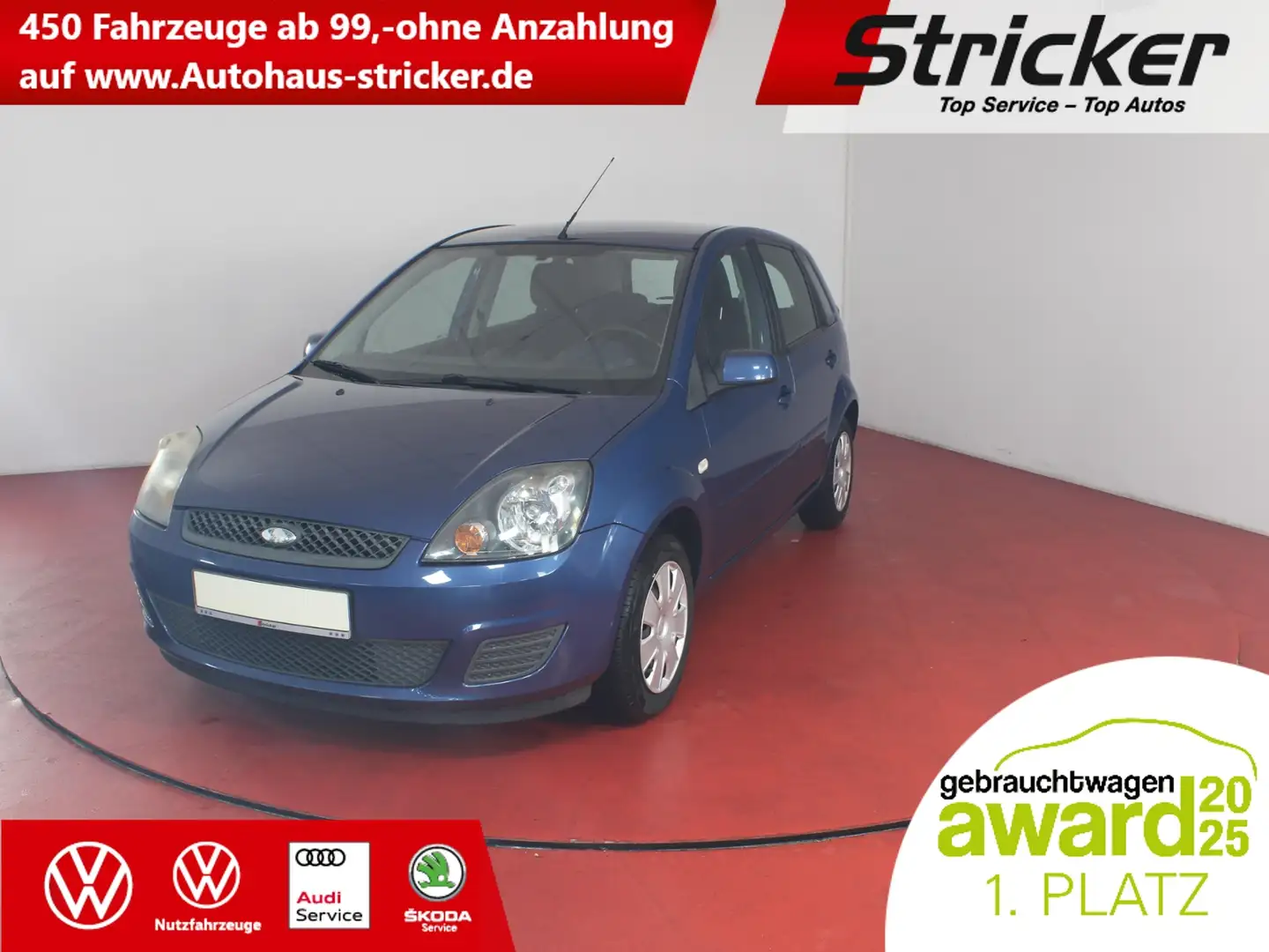 Ford Fiesta Style 1.6 TÜV bis 04.2027 Frontscheibenheizung Blau - 1