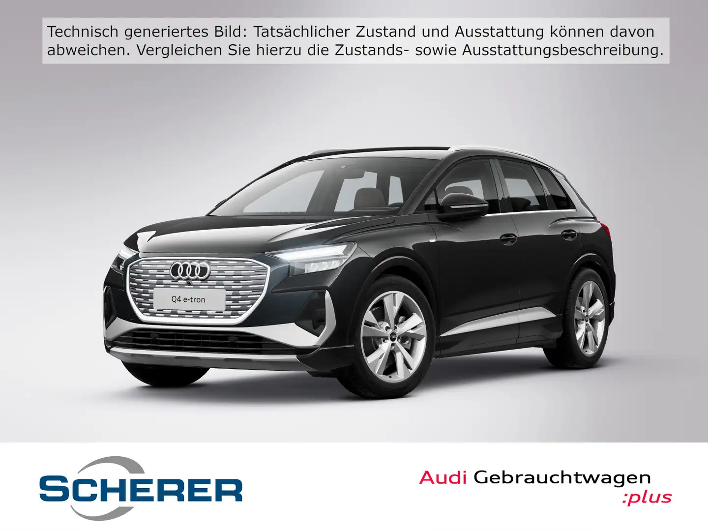 Audi Q4 e-tron 40 e-tron 150 kW S LINE ANVI PLUS STAN Schwarz - 1