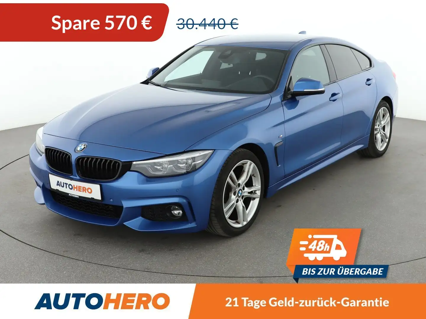 BMW 420 420i Gran Coupé M Sport Aut.*NAVI*LED*HUD*TEMPO* Blau - 1