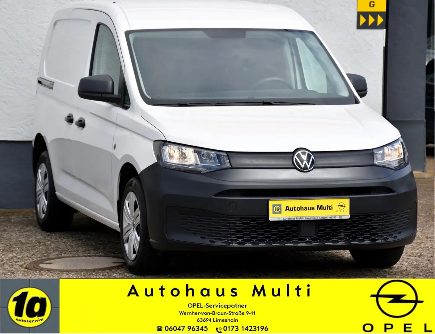 Volkswagen Caddy Cargo EcoProfi Klima AHK Sitzheizung PDC Weiß - 1
