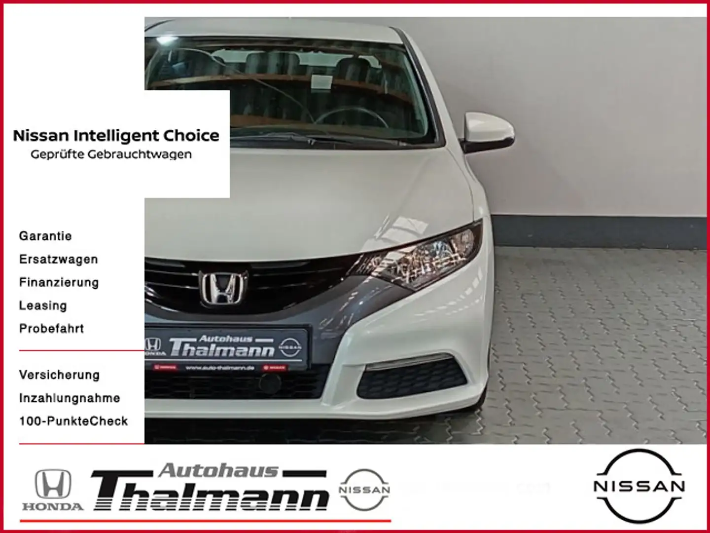 Honda Civic 1.4 Comfort + Winterräder auf Alu Білий - 1