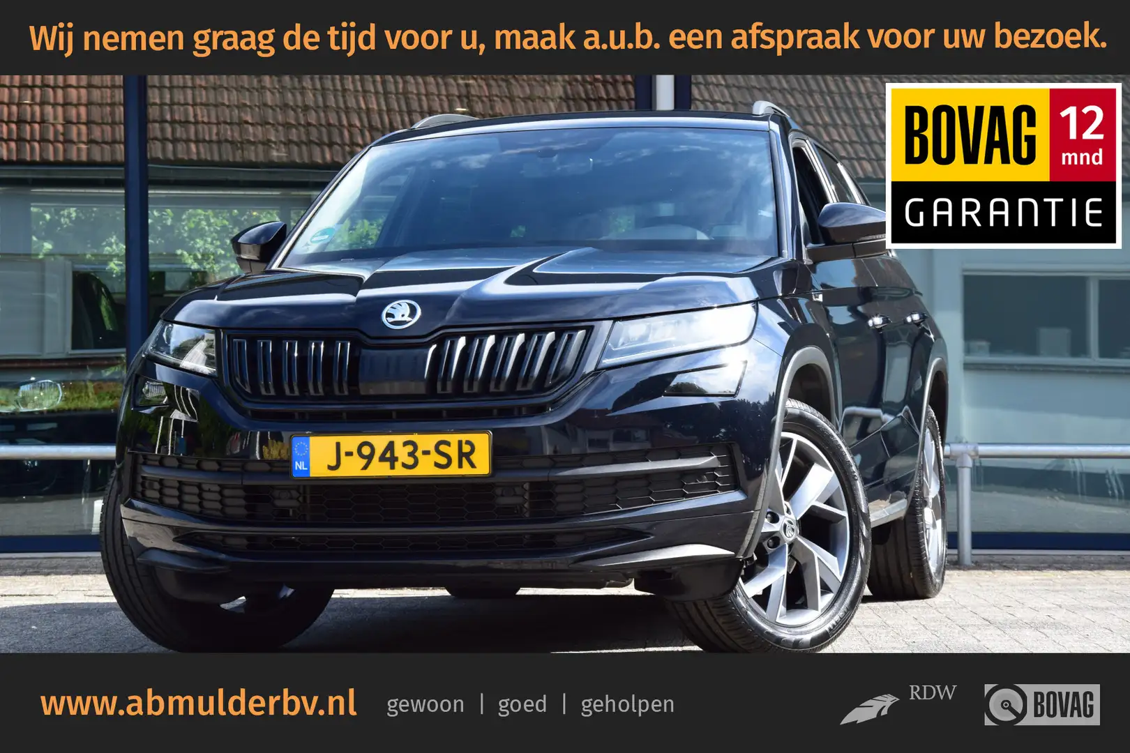 Skoda Kodiaq 1.5 TSI 150PK Sportline Business | Org. NL | BOVAG Noir - 1