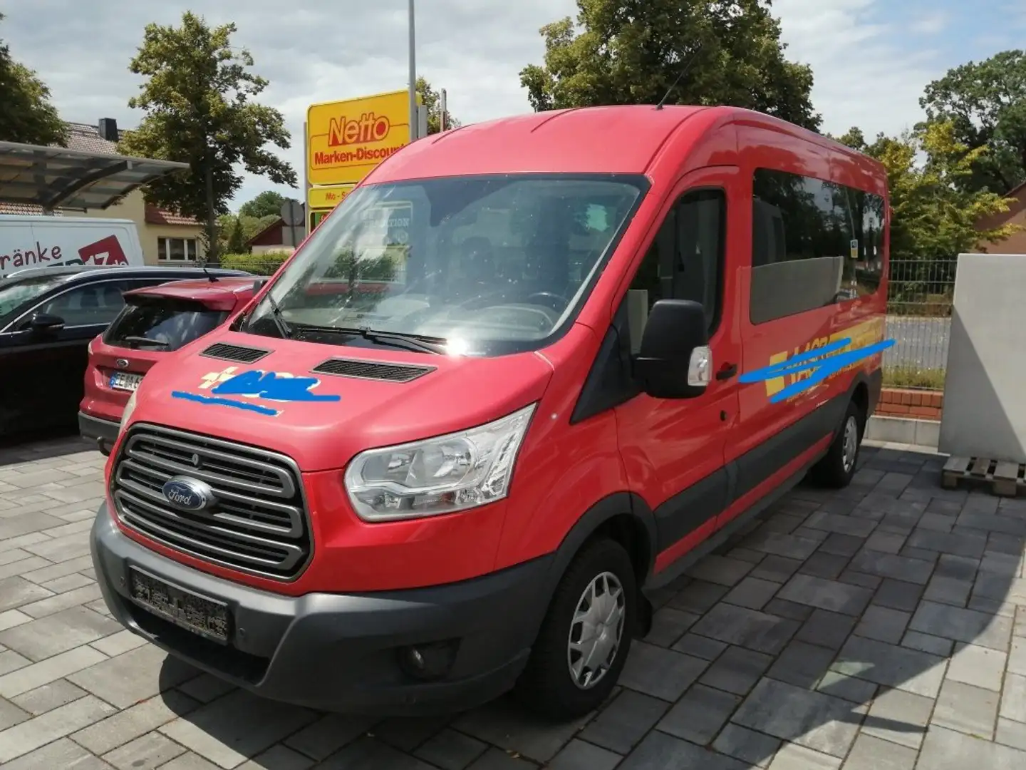 Ford Transit 310 L3 Trend+Klima+9Sitze+Motorstörung. Roşu - 1
