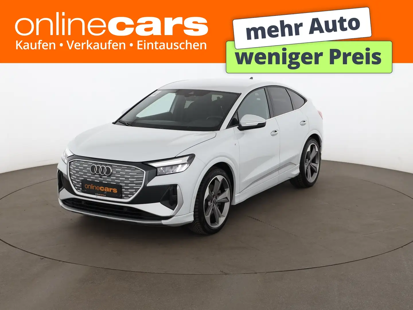 Audi Q4 e-tron SB S-Line 82kWh Aut LED RADAR LEDER NAV Weiß - 1