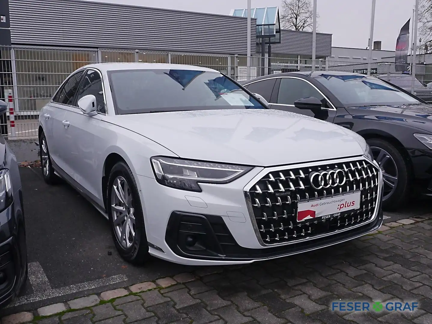 Audi A8 50 TDI HUD,Sitzbel,Kameras,HDMatrix,Leder,18" Blanc - 2