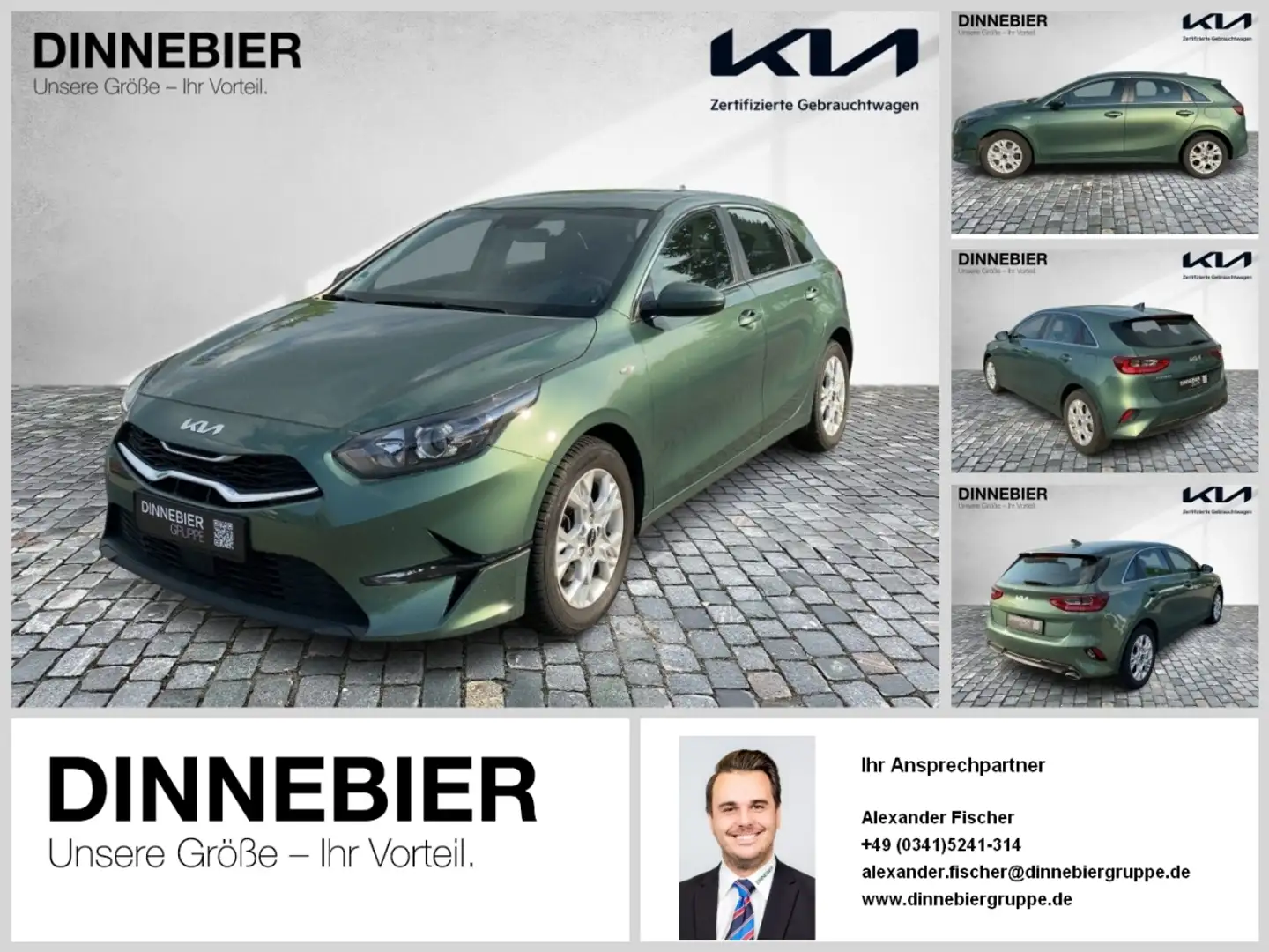 Kia Ceed / cee'd CEED 1.5T Vision Navi+Kamera+SHZ+Klimaautom. Grün - 1