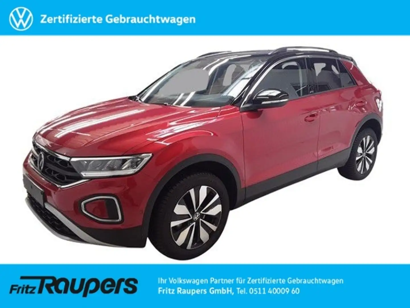 Volkswagen T-Roc 1.5 DSG Move +ALLWETTER+STANDHZNG Rouge - 1