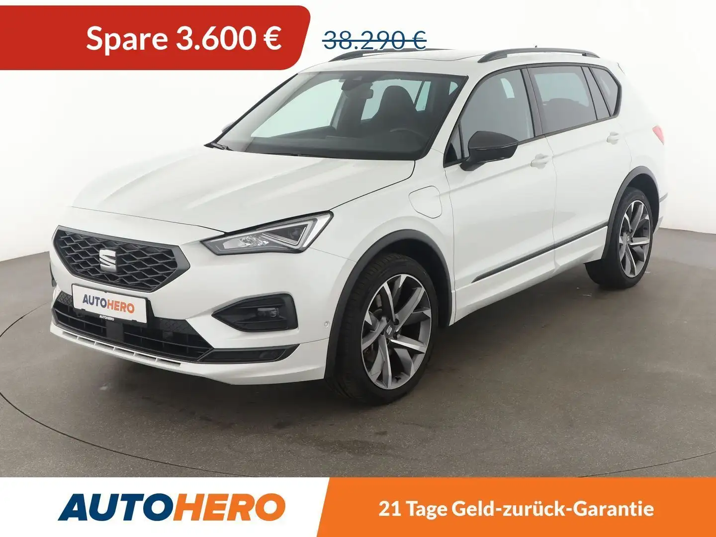 SEAT Tarraco 1.4 TSI e-HYBRID FR Aut.*NAVI*CAM*ACC* Weiß - 1