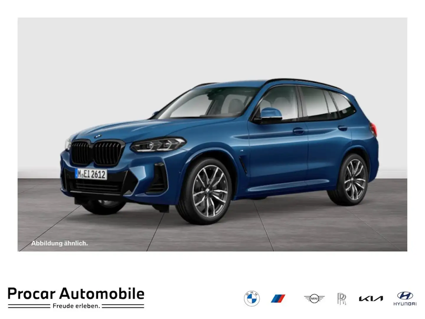 BMW X3 xDrive20d M Sport AHK RFK NAVI LED PDC V+H Blau - 1