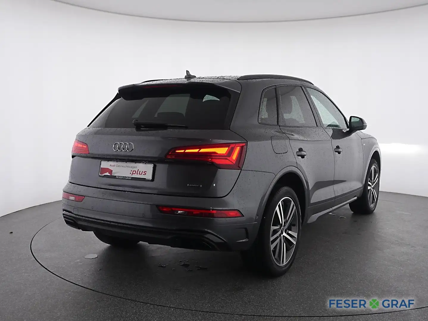 Audi Q5 50 TDI S Line Int Standhzg,Navi,Matrix,Leder Gris - 2