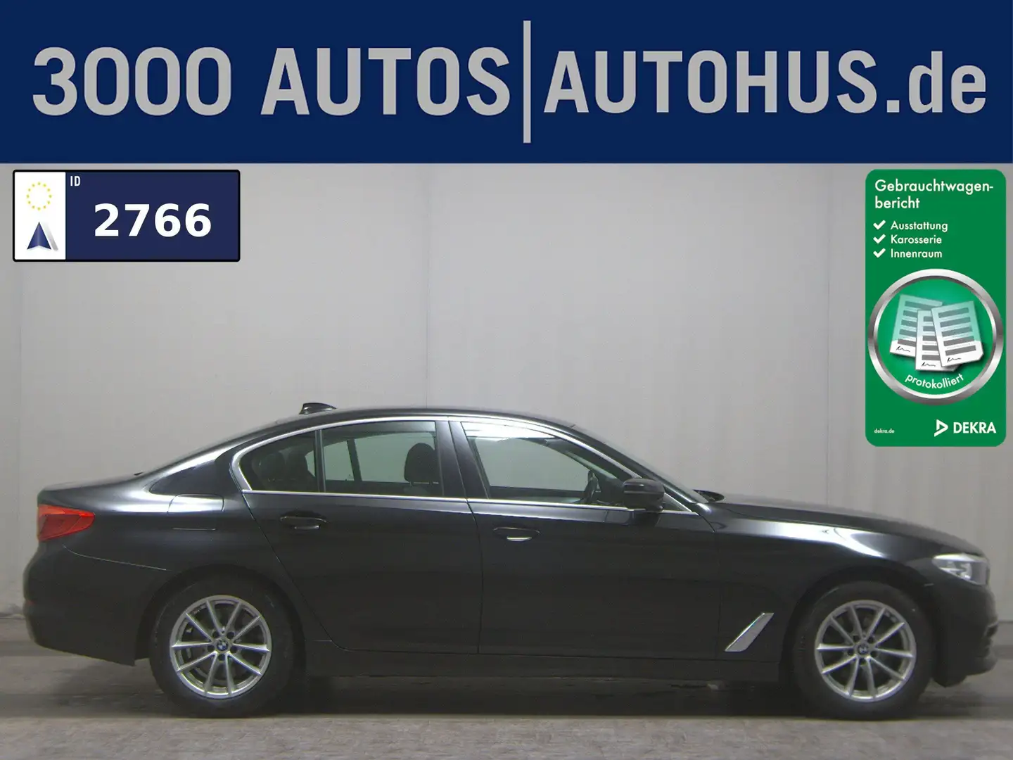 BMW 520 dA Navi LED AHK PDC SHZ Schwarz - 1