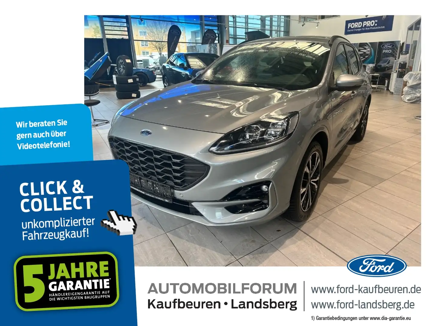 Ford Kuga 2.5 Duratec PHEV ST-Line X LED Navi SHZ RFK Zilver - 1