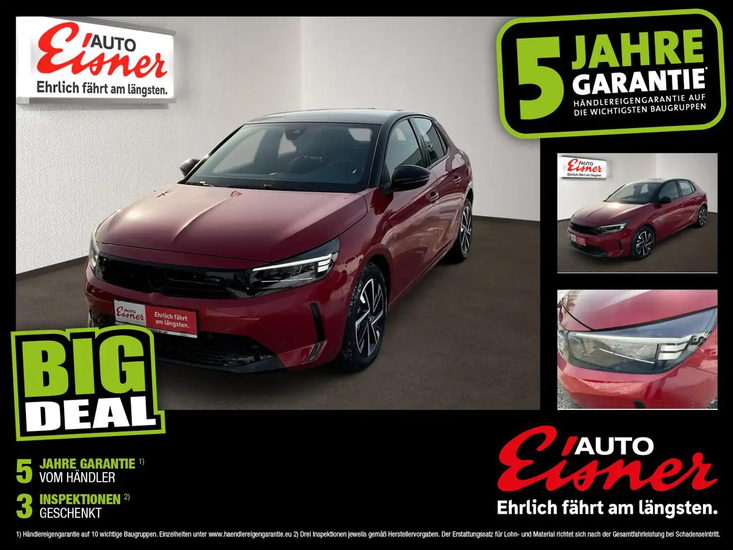 Opel Corsa 1.2 DJ TURBO GS AUT Rot - 1