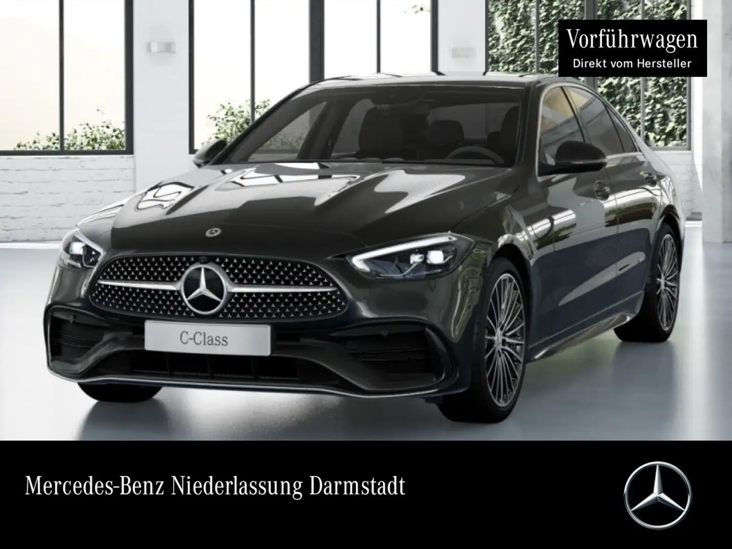 Mercedes-Benz C 200 d AMG+360+AHK+LED+TOTW+KEYLESS+9G Grau - 1