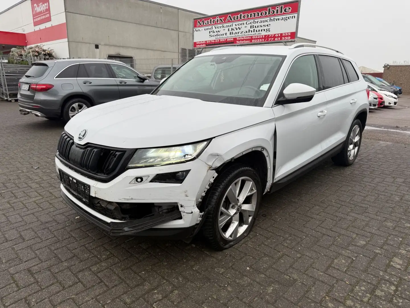 Skoda Kodiaq Style,7sitzer ,navi,kamera ,euro6 Weiß - 1