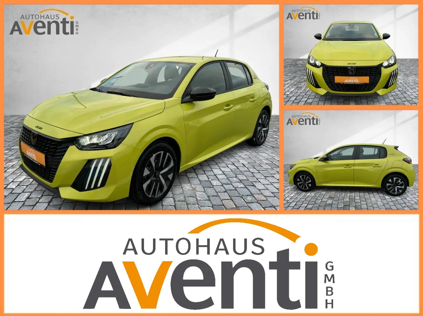 Peugeot 208 Style *SHZ*KeyLess*Lane Assist*LED*PDC*Apple Jaune - 1