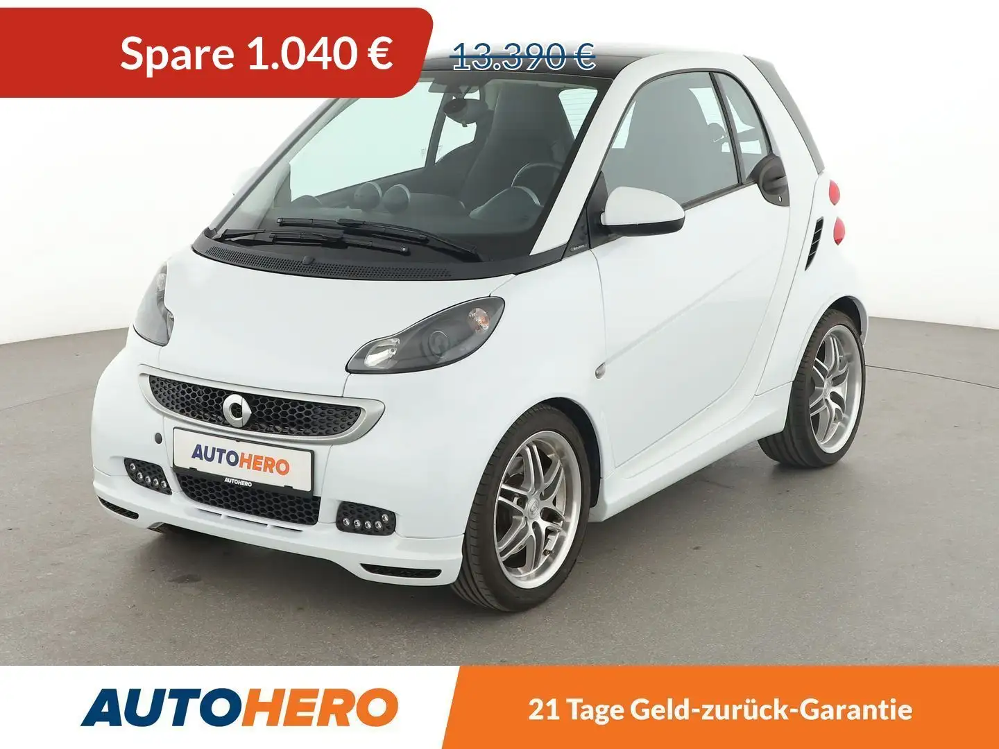 smart forTwo 0.9 Turbo BRABUS Xclusive Aut.*SHZ*ALU*PANO* White - 1