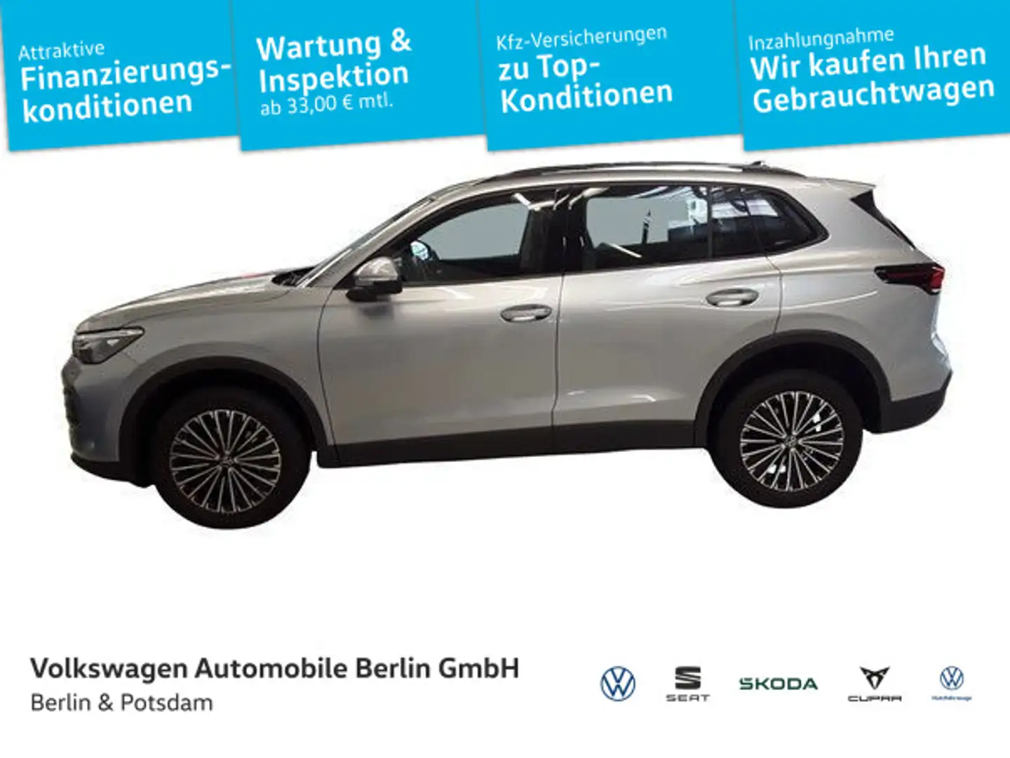 Volkswagen Tiguan 1.5 eTSI Life 5J-Garantie Kamera AHK LED Silber - 1
