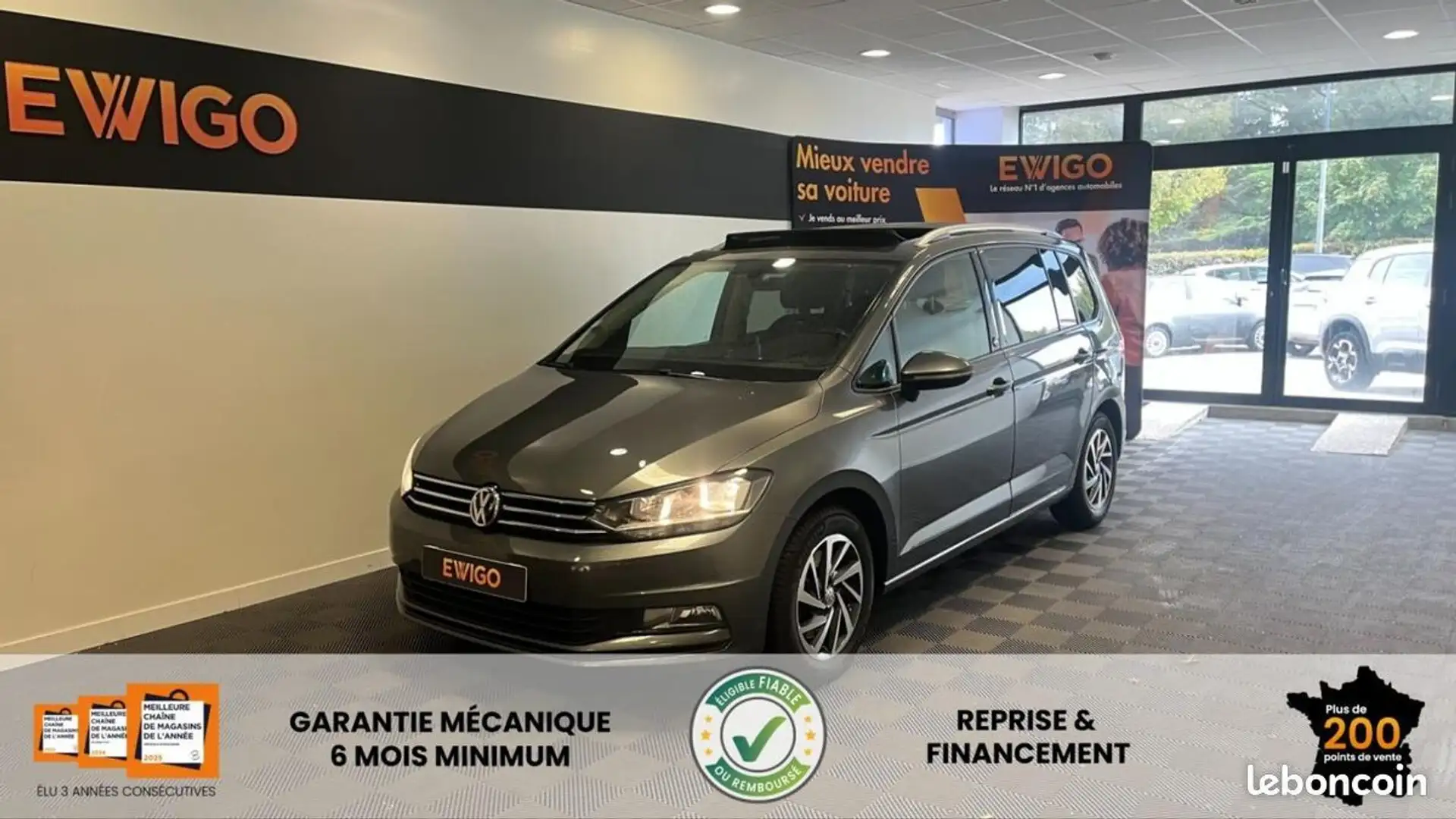 Volkswagen Touran 2.0 TDI 150ch BLUEMOTION SOUND Gris - 1