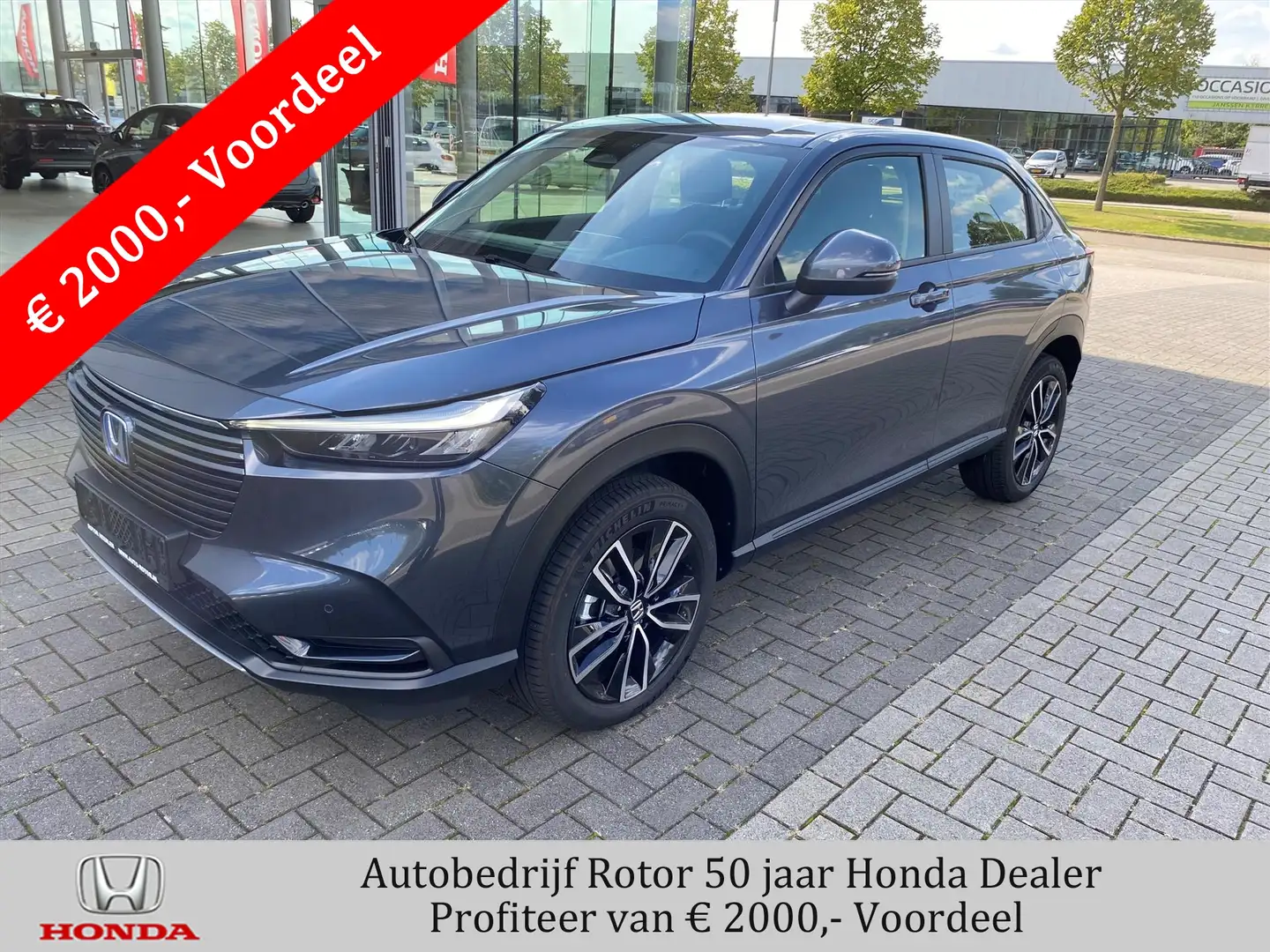 Honda HR-V 1.5 e:HEV Hybrid Elegance | 2000 euro voordeel Grijs - 1