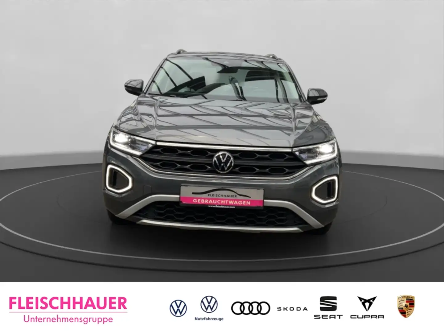 Volkswagen T-Roc 2.0 TDI DSG Digitales Cockpit LED ACC Apple CarPla Grau - 2