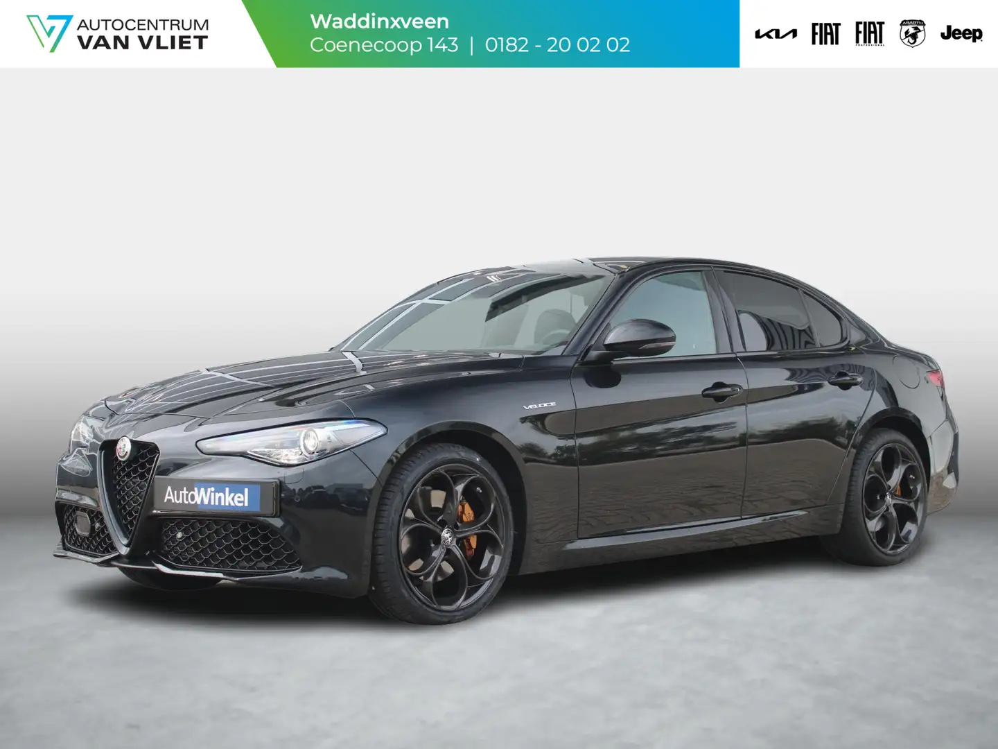 Alfa Romeo Giulia 2.0 Turbo Aut. 320pk AWD Veloce | Schuif-/Kantelda Zwart - 1