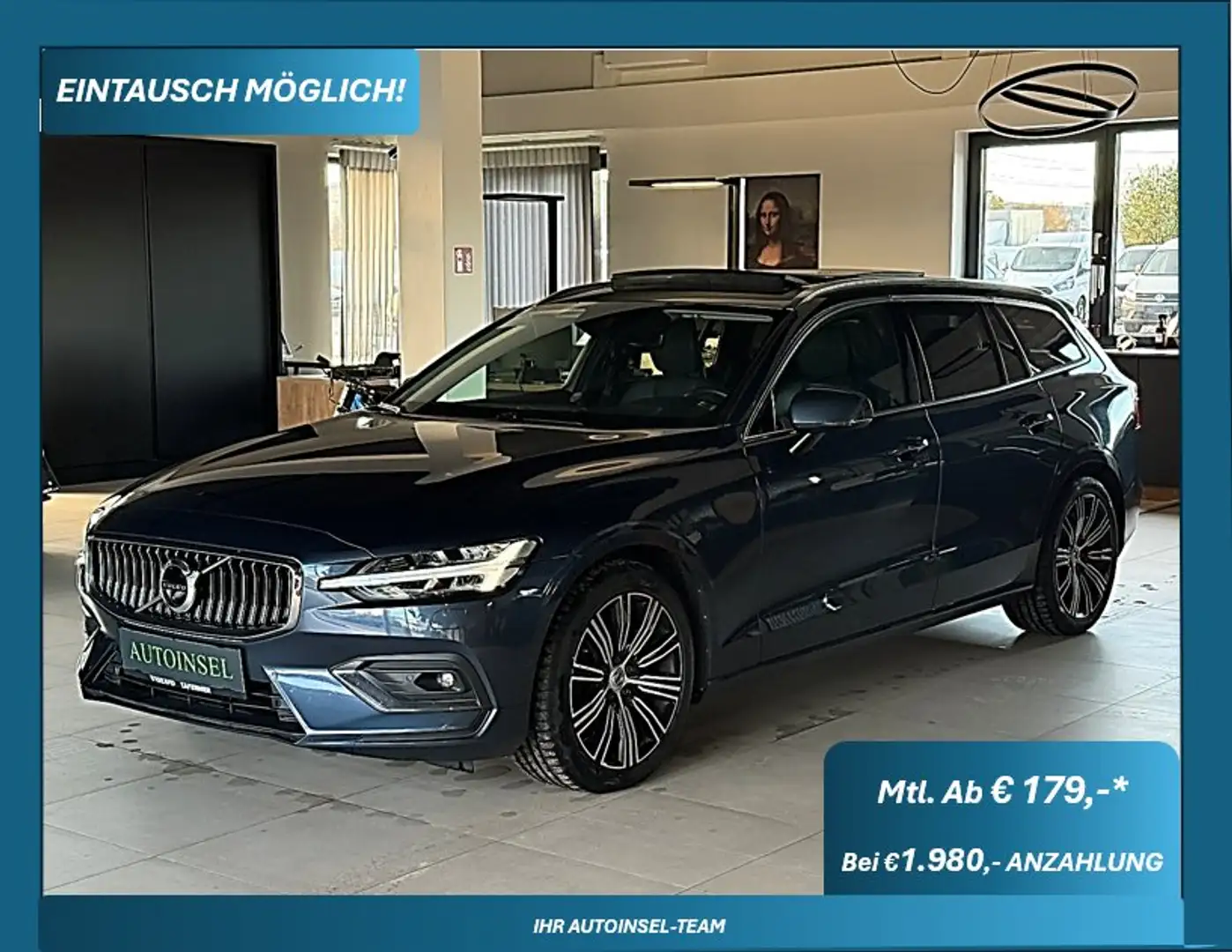 Volvo V60 Inscription Blau - 1