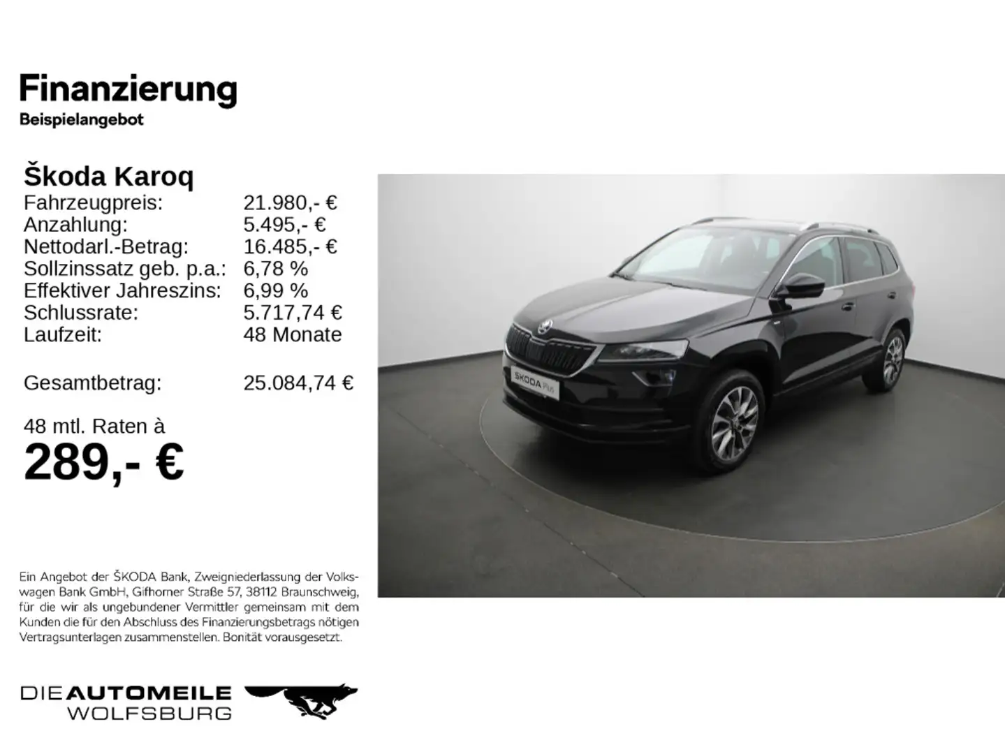 Skoda Karoq 1.5 TSI Clever Standhzg/Tempo/Einparkhi Schwarz - 2
